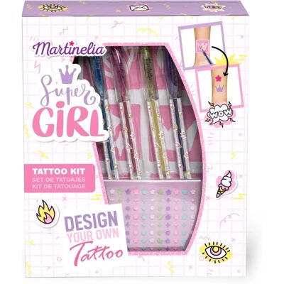 Martinelia Super Girl Body Art Tattoo Case - Unisex - Publicité Martinelia Super Girl Body Art Tattoo Case - Unisex - Publicité