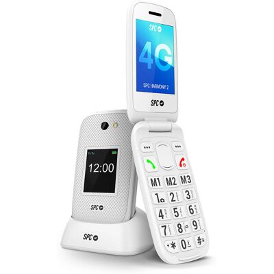 SPC Harmony 2 White Senior phone - Mobile phone with large buttons, 2.8" screen SPC Harmony 2 White Senior phone - Mobile phone with large buttons, 2.8" screen
