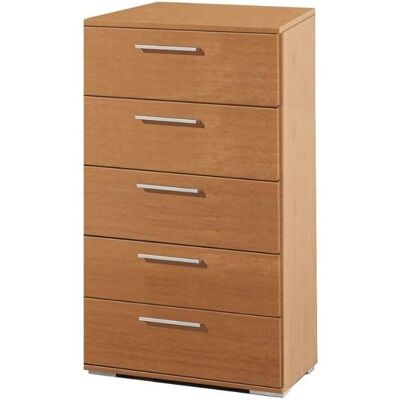 MIROYTENGO Cómoda Clásica Cereza con 5 Cajones - Mueble de Dormitorio MIROYTENGO Cómoda Clásica Cereza con 5 Cajones - Mueble de Dormitorio