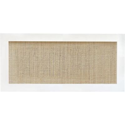 NATYAL Atlas raffia naturelle et bois blanc tête de lit 140x74 - Publicité NATYAL Atlas raffia naturelle et bois blanc tête de lit 140x74 - Publicité