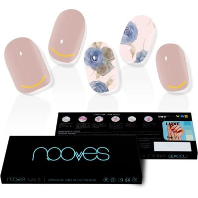 Pellicole Gel per Unghie Nooves Floral Elegante Premium Luxe - Metallico - 20 U Pellicole Gel per Unghie Nooves Floral Elegante Premium Luxe - Metallico - 20 U