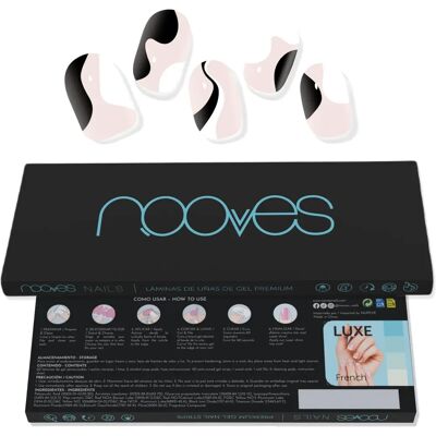 Feuilles d'ongles en gel Nooves - 20 unités - Finition Glam Premium - Publicité Feuilles d'ongles en gel Nooves - 20 unités - Finition Glam Premium - Publicité