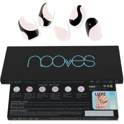 Nooves Premium Glam Fogli di Gel per Unghie Mucca Bianca - 20 U Nooves Premium Glam Fogli di Gel per Unghie Mucca Bianca - 20 U