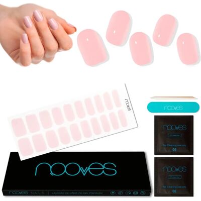 Nooves Feuilles de Gel pour Ongles Rose Pâle Premium Luxe - Feuilles de Gel Nooves Feuilles de Gel pour Ongles Rose Pâle Premium Luxe - Feuilles de Gel
