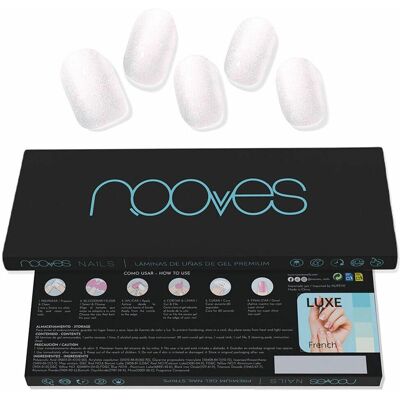 Nooves Perle Blanche Chat Gel Feuilles d'Ongles - Feuilles de Gel pour Ongles - Publicité Nooves Perle Blanche Chat Gel Feuilles d'Ongles - Feuilles de Gel pour Ongles - Publicité