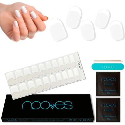 Nooves Grace Luxe Láminas de Uñas de Gel Francesas - 20 unidades Nooves Grace Luxe Láminas de Uñas de Gel Francesas - 20 unidades