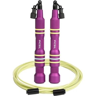 Corde à sauter Picsil Insigne - Violet - Publicité Corde à sauter Picsil Insigne - Violet - Publicité
