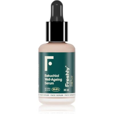 Freshly Cosmetics Bakuchiol Well-Ageing Serum - Traitement anti-âge - Publicité Freshly Cosmetics Bakuchiol Well-Ageing Serum - Traitement anti-âge - Publicité