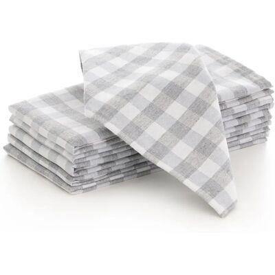 GAMUSI - Vichy 50/50 - 45x45 cm - 6-pack - Guardanapos GAMUSI - Vichy 50/50 - 45x45 cm - 6-pack - Guardanapos