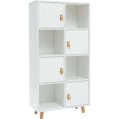 Miroytengo Estantería Anzio - Moderna, 4 Puertas, 4 Estantes - 60x119 cm Miroytengo Estantería Anzio - Moderna, 4 Puertas, 4 Estantes - 60x119 cm