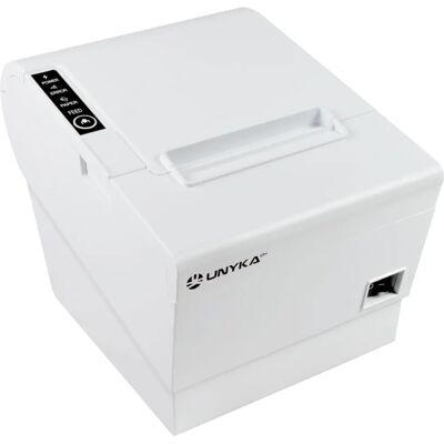 Imprimante POS Blanche UNYKAch UK56009W - Thermique - Publicité Imprimante POS Blanche UNYKAch UK56009W - Thermique - Publicité