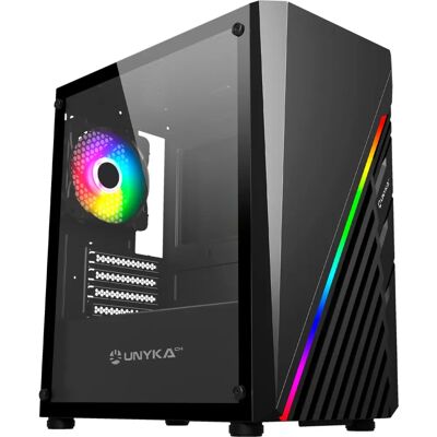 Boîtier PC UK113021 Micro ATX UNYKAch - Noir Boîtier PC UK113021 Micro ATX UNYKAch - Noir
