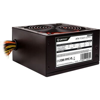 UNYKAch UK210551 Alimentation PC - 550W, 20+4pin, Noir/Rouge UNYKAch UK210551 Alimentation PC - 550W, 20+4pin, Noir/Rouge
