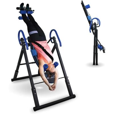 Table d'Inversion MOBICLINIC Ajustable - Sécurité en Acier Pliable - Publicité Table d'Inversion MOBICLINIC Ajustable - Sécurité en Acier Pliable - Publicité
