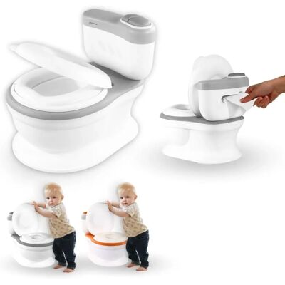 Toilette enfant MOBICLINIC - ToiKid, Gris, 1-6 ans - Toilette pour enfants Toilette enfant MOBICLINIC - ToiKid, Gris, 1-6 ans - Toilette pour enfants