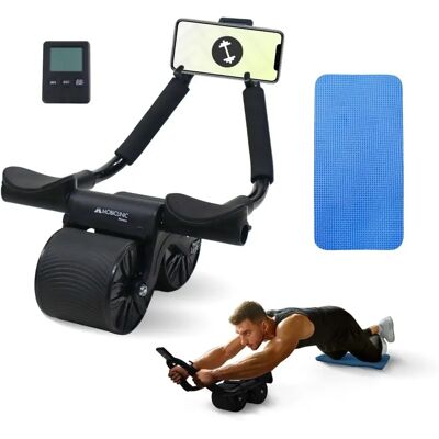 Rollo Abdominal MOBICLINIC - Soporte y Temporizador - Negro Rollo Abdominal MOBICLINIC - Soporte y Temporizador - Negro