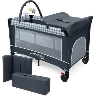 Mobiclinic Caelum Lit de Voyage - 3-en-1, Gris, 15kg Max Mobiclinic Caelum Lit de Voyage - 3-en-1, Gris, 15kg Max