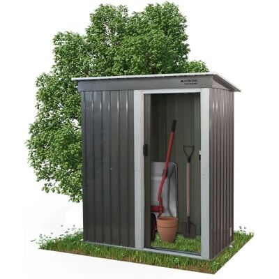 Nomi Abri de Jardin Mobiclinic - Toit Incliné, Porte Coulissante avec Serrure - Publicité Nomi Abri de Jardin Mobiclinic - Toit Incliné, Porte Coulissante avec Serrure - Publicité