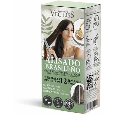 Veg Liss Veg Liss Brasilianische Glättung - Pflanzliches Keratin Kokosnuss 2 U Veg Liss Veg Liss Brasilianische Glättung - Pflanzliches Keratin Kokosnuss 2 U