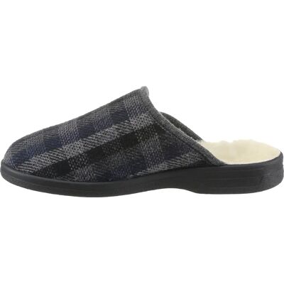 CLASSIC Herren Modell 42 Grau Kariert Textil Pantoffel - Hausschuhe CLASSIC Herren Modell 42 Grau Kariert Textil Pantoffel - Hausschuhe