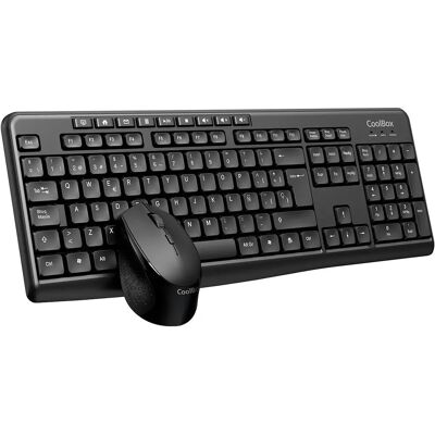 CoolBox COO-KTR-03W Tastiera e Mouse Wireless - Casa/Ufficio CoolBox COO-KTR-03W Tastiera e Mouse Wireless - Casa/Ufficio