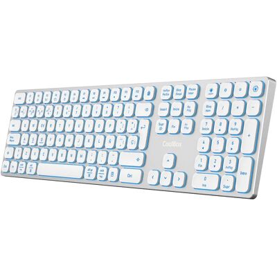 CoolBox COO-TEW02-BKW teclado inalámbrico retroiluminado - teclado CoolBox COO-TEW02-BKW teclado inalámbrico retroiluminado - teclado