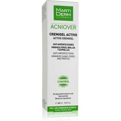 Martiderm Acniover Cremigel Actif (40 ml) - Publicité Martiderm Acniover Cremigel Actif (40 ml) - Publicité