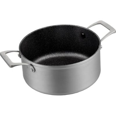 Bastilipo Titanium Pro 24 CA - Gjutaluminium, induktionsanpassad - Kastrull Bastilipo Titanium Pro 24 CA - Gjutaluminium, induktionsanpassad - Kastrull