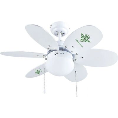 Bastilipo Real Betis - Verde e Bianco - Ventilatore a soffitto con luce Bastilipo Real Betis - Verde e Bianco - Ventilatore a soffitto con luce