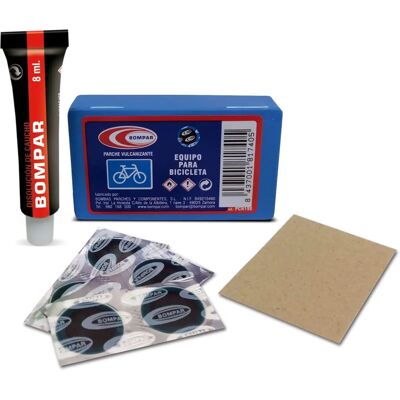 Kit de rustines Bompar Bleu - 50 unités vélo - Publicité Kit de rustines Bompar Bleu - 50 unités vélo - Publicité