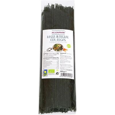 ALGAMAR Espaguetis integrales con algas marinas 250g ALGAMAR Espaguetis integrales con algas marinas 250g