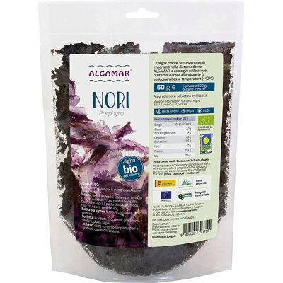 ALGAMAR Copos de Nori Orgánico 50g - Copos de Alga ALGAMAR Copos de Nori Orgánico 50g - Copos de Alga