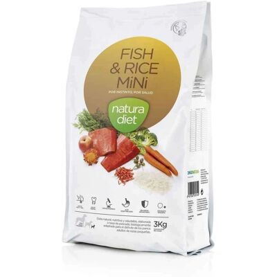 Natura Diet Fish & Rice Mini - Croquettes pour Chiens - Petites Races, Naturel, Hypoallergénique - Publicité Natura Diet Fish & Rice Mini - Croquettes pour Chiens - Petites Races, Naturel, Hypoallergénique - Publicité
