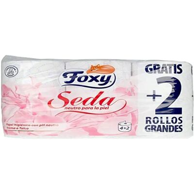 Foxy Papel Higiénico - 3 Capas - 6 Rollos Foxy Papel Higiénico - 3 Capas - 6 Rollos