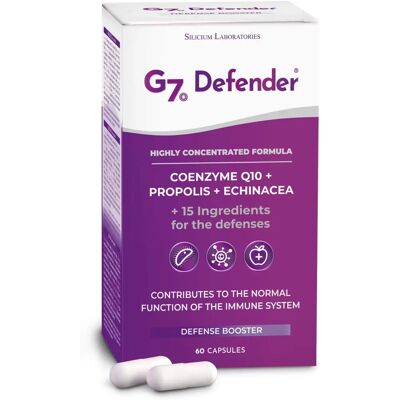 Silicium España G7 Defender - Soporte inmunológico - 60 Cápsulas Silicium España G7 Defender - Soporte inmunológico - 60 Cápsulas