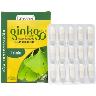 Drasanvi Ginkgo Plus - Complemento con Ginkgo biloba - 30 cápsulas Drasanvi Ginkgo Plus - Complemento con Ginkgo biloba - 30 cápsulas