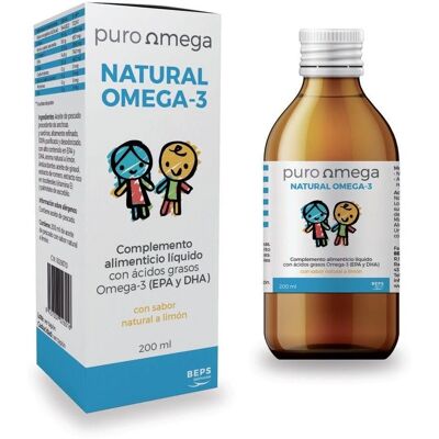 Puro Omega Omega 3 Natural para Niños 200 ml - Suplemento Dietético Puro Omega Omega 3 Natural para Niños 200 ml - Suplemento Dietético