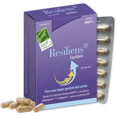 Cien por Cien Natural Resiliens Balance 60 capsules - Dietary supplement Cien por Cien Natural Resiliens Balance 60 capsules - Dietary supplement