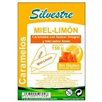 Silvestre Caramelos de Miel y Limón - Sin gluten, Azúcar integral Silvestre Caramelos de Miel y Limón - Sin gluten, Azúcar integral