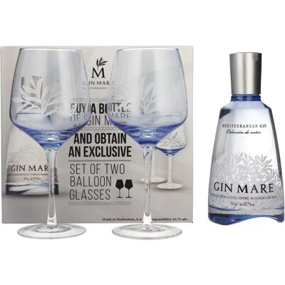 Gin Mare Mediterraner Gin - Premium, Oliven, Kräuter - 0,7L Geschenkset Gin Mare Mediterraner Gin - Premium, Oliven, Kräuter - 0,7L Geschenkset