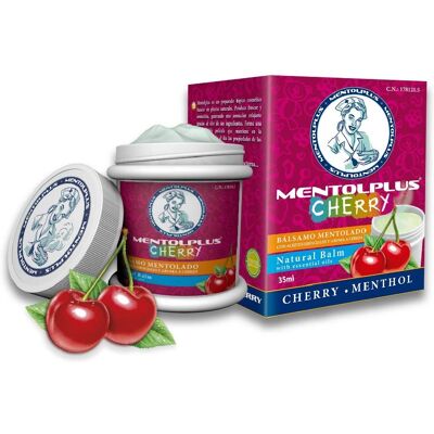 Physiorelax MentolPlus Cereza - Bálsamo Mentolado de Cereza - 35Ml Physiorelax MentolPlus Cereza - Bálsamo Mentolado de Cereza - 35Ml