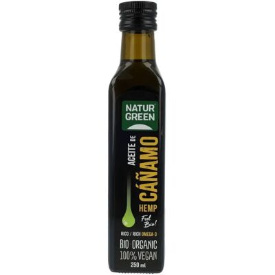Huile de chanvre Naturgreen - 250ml - Polyvalente pour cuisine & bien-être - Publicité Huile de chanvre Naturgreen - 250ml - Polyvalente pour cuisine & bien-être - Publicité