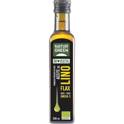 Naturgreen Bio-Leinsamenöl - 250ml - Omega-3-Reich Naturgreen Bio-Leinsamenöl - 250ml - Omega-3-Reich