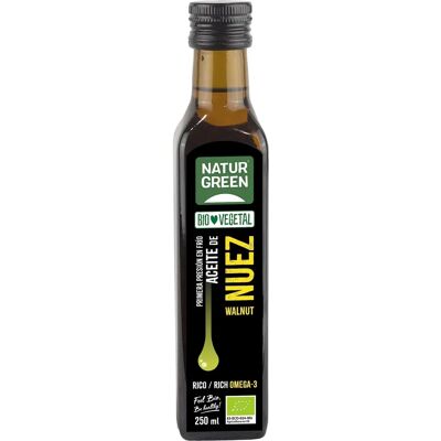 NaturGreen Walnut Oil - Cold-Pressed, Organic, 250ml - Food NaturGreen Walnut Oil - Cold-Pressed, Organic, 250ml - Food