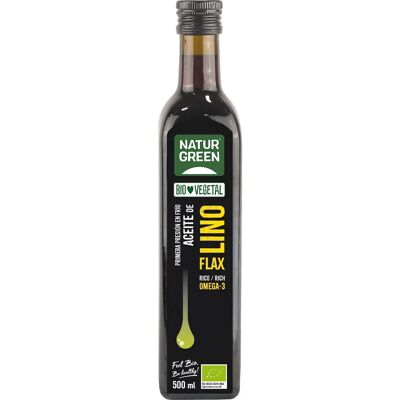 NaturGreen Bio-Kaltgepresstes Leinsamenöl - 500ml NaturGreen Bio-Kaltgepresstes Leinsamenöl - 500ml