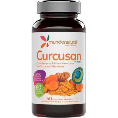 Mundo Natural Curcusan - Kurkuma, Vitamin C, D3 - Ergänzung Mundo Natural Curcusan - Kurkuma, Vitamin C, D3 - Ergänzung