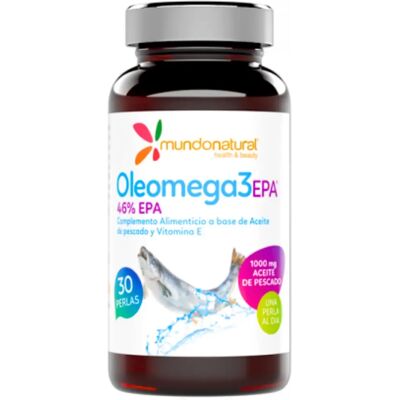 Mundo Natural Oleomega 3 EPA 465% 30 Weichkapseln - Nahrungsergänzungsmittel Mundo Natural Oleomega 3 EPA 465% 30 Weichkapseln - Nahrungsergänzungsmittel