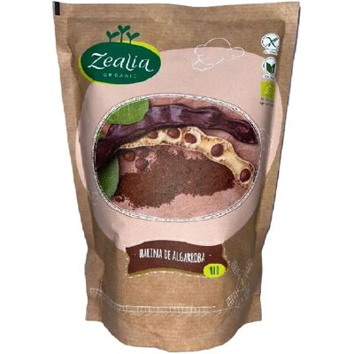 Zealia Harina de algarroba orgánica sin gluten 500 g Zealia Harina de algarroba orgánica sin gluten 500 g