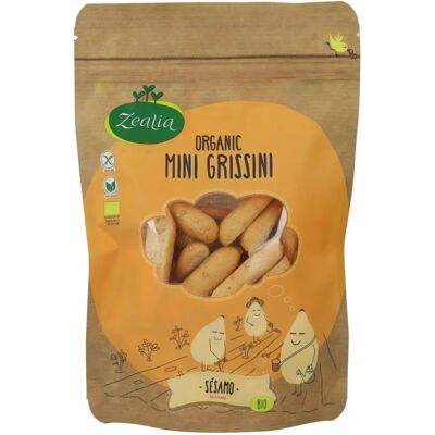 Zealia Grissini de Sésamo Orgánico - Sin Gluten Snacks Zealia Grissini de Sésamo Orgánico - Sin Gluten Snacks