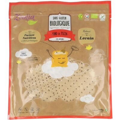 Zealia Base de pizza bio sin gluten - 370 g Zealia Base de pizza bio sin gluten - 370 g